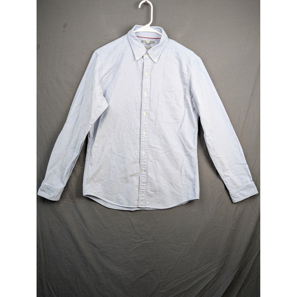 Uniqlo Men Blue Slim Fit Long Sleeve Oxford Button Down Shirt Size  M